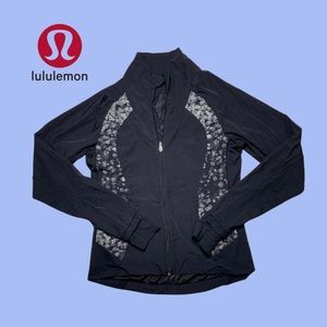 Lululemon Black Jacket - White Swirl Size 8